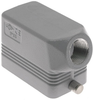 Insulated, Rectangular Hood, size 57.27, 2 Pegs, Side .5-NPT cable entry - CMOT-03.4L - Mencom Corporation