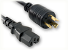 LOCKING NEMA L5-20P to IEC-60320-C15 HOME // Power Cords // High Voltage Power Cords // Locking Blade Power Cords - 5110.072 - Quail Electronics