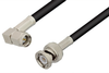 SMA Male Right Angle to BNC Male Cable 36 Inch Length Using RG223 Coax - PE3733-36 - Pasternack