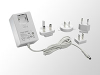 12 Volts (V) Output Voltage (DC) and Negative Polarity Center Interchangeable Input Plug Wall Plug-In Switch Mode Power Supply -- WMX120-2000-R - Image