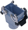 Standard, Rectangular Hood, size 57.27, Double Latch, Top PG21 cable entry - CAV-10X - Mencom Corporation
