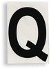 ToughStripe Die-Cut Black Letter Q - 121787 - Brady Corporation