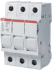 Din Rail Fuse Holder, 3P, 32A, 600V Rohs Compliant Abb - 65AH6733 - Newark, An Avnet Company