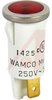 Indicator,Pnl-Mnt;Neon;Red;0.50 In;208-250 VAC;Lens,Flush;0.187 Terminals - 70118218 - Allied Electronics, Inc.