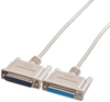Computer Cord, D-Sub 25P Plug/skt, 1.8M; Connector Type A Roline - 43AC9754 - Newark, An Avnet Company