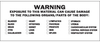 Target Organ Labels - 93800 - Brady Corporation