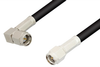 SMA Male to SMA Male Right Angle Cable 6 Inch Length Using RG223 Coax, RoHS - PE3429LF-6 - Pasternack