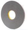 3M VHB RP45 Gray Foam Bonding VHB Very High Bond Tape - 1/2 in Width x 36 yd Length - 45 mil Thick - 92290 - 051111-92290 - R. S. Hughes Company, Inc.