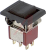 Switch, SMALL Rocker W/BEZEL, DPDT, MOM.-OFF-MOM., 5A@120VAC OR 28VDC; 2A@250VAC - 70128166 - Allied Electronics, Inc.