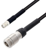SMA Female to N Female Cable RG-58 Coax in 60 Inch - FMC00295-60 - Fairview Microwave Inc.