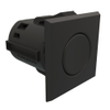 Point Coat Hook, Snap-in, Square Black Flange, Black Hook - MP-07-213-55-2 - Southco
