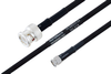 MIL-DTL-17 BNC Male to SMA Male Cable 24 Inch Length Using M17/84-RG223 Coax - PE3M0033-24 - Pasternack