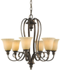 Light Single Tier Chandelier - F2280/6BRB - Murray Feiss Lighting