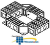 Legrand - Wiremold RFB4 Series Four-Compartment Shallow.. - RFB4-SS - TelephoneStuff.com