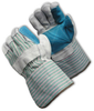 PIP 83-6763A Green/Pink Large Split Cowhide Leather Full Fingered Work & General Purpose Gloves - Wing Thumb - Uncoated - 616314-15724 - 616314-15724 - R. S. Hughes Company, Inc.