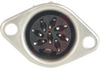 DIN Receptacle; Straight; Metal Recessed - 70214290 - Allied Electronics, Inc.