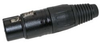 Neutrik XLR 6 Pin Cable Mt(f)Connector Blk/Silv - CA-NC6FXBAG - Visual Sound, Inc.