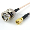 BNC Male to SMC Plug Cable RG-316 Coax in 48 Inch - FMC0818315-48 - Fairview Microwave Inc.
