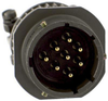 Circular Connector Receptacle, Size 12, 8 Position, Cable; Product Range Amphenol Industrial - 25K9518 - Newark, An Avnet Company
