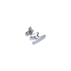 Cam Latch T-Handle, Turn Counterclockwise to Latch / Lock, Short Cam, Zinc Alloy, Chrome Plated, Polished - 92-12-131 - Southco