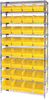 Open Wire Shelving, 9Shelves, 32Bin, Yel; Shelving Unit Type Quantum Storage - 44AC8576 - Newark, An Avnet Company