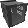 Wall Cabinet, Swing-Out, Steel, 12U, Blk; Rack U Height Hammond - 27Y3359 - Newark, An Avnet Company