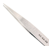 Excelta One Star Utility Tweezers AC-SA-SE - Stainless Steel Straight Medium Point Tip - 4 1/4 in Length - EXCELTA AC-SA-SE - R. S. Hughes Company, Inc.