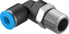 Push-in L-fitting - QSL-1/4-6 - Festo Corporation