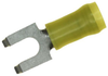 Terminal, Spade/fork, #10, Crimp, Yellow; Product Range Amp Te Connectivity - 12H3596 - Newark, An Avnet Company