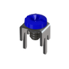 Low Profile PC Mount-w/Screw Assembled, Blue - 7778-5 - Keystone Electronics Corp.