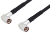 N Male Right Angle to N Male Right Angle With Times Connectors Cable 24 Inch Length Using LMR-400 Coax - PE3C0107-24 - Pasternack