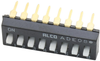 Dip Switch, Spst, Dip, Through Hole, 100 Ma, 24 V Rohs Compliant Alcoswitch Te Connectivity - 46Y9215 - Newark, An Avnet Company