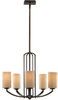 Light Single Tier Chandelier - F2485/5HTBZ - Murray Feiss Lighting