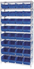 Open Wire Shelving, 9Shelves, 32Bin, Blu; Shelving Unit Type Quantum Storage - 44AC8574 - Newark, An Avnet Company