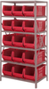 Open Shelving, 6Shelves, 15Bins, Red; Shelving Unit Type Quantum Storage - 44AC9286 - Newark, An Avnet Company
