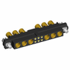 6+6 Pos. Female 24-28 AWG+16 AWG Cable Conn. Kit, Jackscrews - M80-4C10605F1-03-327-03-327 - Harwin Plc