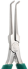 Excelta Two Star Stainless Steel Smooth Needle Nose Angled Needle Nose Gripping Pliers 2904 - 6 1/2 in Length - Foam Cushion Grip - EXCELTA 2904 - R. S. Hughes Company, Inc.