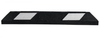 3' Park It® Black/White Parking Curb - GNRS1320WH - Checkers