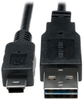 Universal Reversible USB 2.0 Converter Adapter Cable (Reversible A to 5Pin Mini B M/M), 1-ft. -- UR030-001 - Image