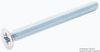 Pozi Csk Head Machine Screw, Steel, M4; Thread Size Metric Tr Fastenings -- 27AC4120