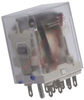 Relay;E-Mech;Gen Purp;4PDT;Cur-Rtg 3A;Ctrl-V 24AC;Vol-Rtg 120/28AC/DC;Solder - 70198668 - Allied Electronics, Inc.