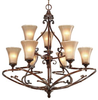 4002-9 RSB Mid. Chandeliers-Glass Up - 402548 - Capital Lighting, Inc.