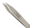 Excelta Three Star Utility Tweezers M-H-S - Stainless Steel Straight Strong Point Tip - 0.02 in Tip Width - 3 1/2 in Length - 0.01 in Thick - EXCELTA M-H-S - R. S. Hughes Company, Inc.