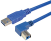 Usb Cable, 3.0 A Plug-B Plug, 0.3M, Blue; Connector A L-Com - 43AC1619 - Newark, An Avnet Company