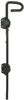 Stainless Steel Cane Bolt, Black Powder Coated - 928400 - HardwareSource, Inc.
