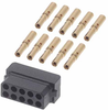 5+5 Pos. Female DIL 24-28 AWG Cable Conn. Kit, for Latches - M80-8881005 - Harwin Plc