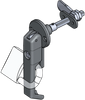 Lift and Turn Insulated Door Latch -- 1091 - Image