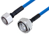 Plenum 4.1/9.5 Mini DIN Male to 7/16 DIN Male Low PIM Cable 48 Inch Length Using SPP-250-LLPL Coax , LF Solder - PE3C4134-48 - Pasternack