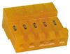 CONNECTOR ASSEMBLY, RECEPTACLE, MTA-156, 5 POSITION, 18 AWG, ORANGE - 70084963 - Allied Electronics, Inc.