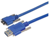 USB 3.0 Cable, Type A/micro B with Thumbscrew Hardware 0.3M - MUS3A00023-03M - MilesTek Corporation